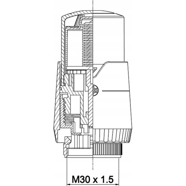 Alkotest 886-500-19 / KFA / ARMATURA C.O. / GŁOWICA TERMOSTATYCZNA CIECZOWA GT MIEDŹ / 14104672 5907571881326