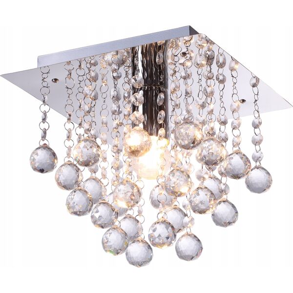 Lampa sufitowa Reality Reality Lancaster Crystal 627801-06 plafon lampa sufitowa 1x60W E27 chrom 14105009 5906737300329