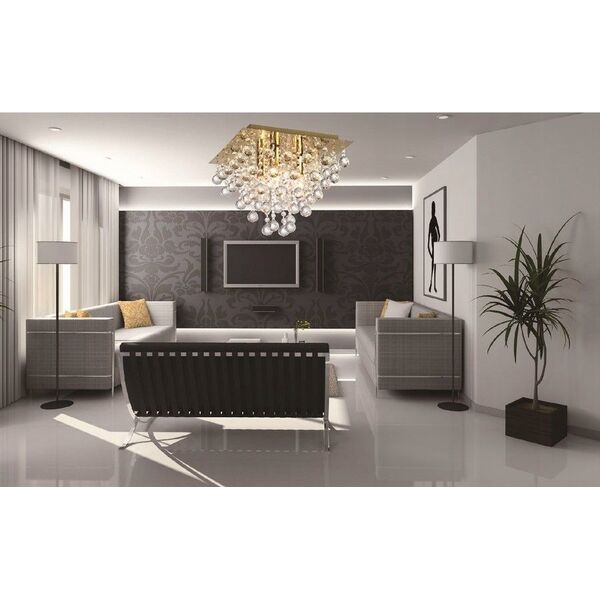 Lampa sufitowa Reality Reality Lancaster Crystal 627801-06 plafon lampa sufitowa 1x60W E27 chrom 14105009 5906737300329