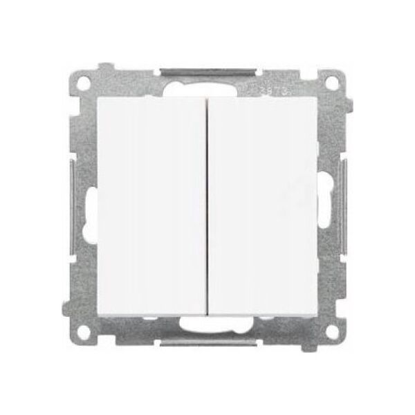 Kontakt-Simon Łącznik świecznikowy Kontakt-Simon 55 TW5.01/111 moduł 10 AX, 250V~, szybkozłącza biały mat 14105061 5902787888275
