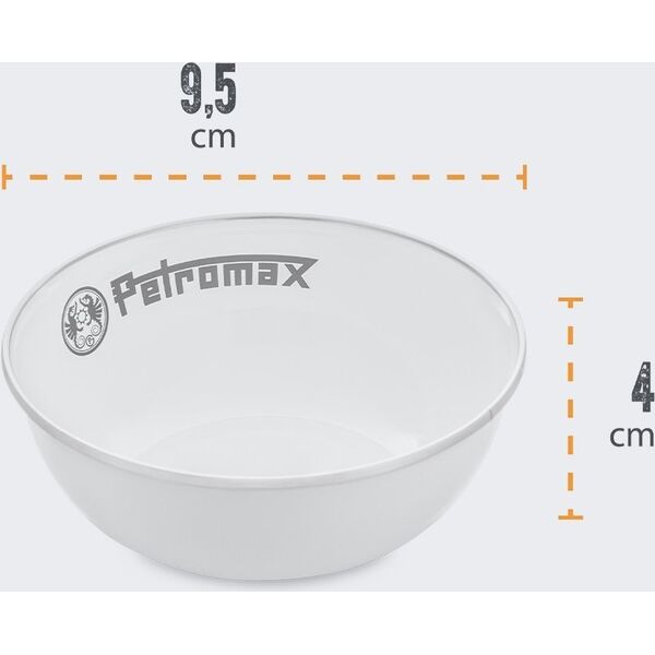 Petromax Miski Emaliowane Petromax 160 ml 2 Szt WHITE 14115145 4250435731239