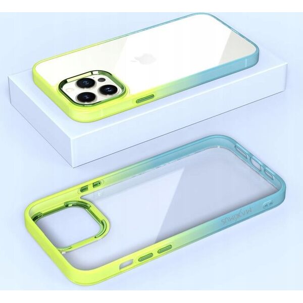 Maxximus MX RAINBOW IPHONE 14 PRO (6.1) LIME-BLUE / ZIELONO-NIEBIESKI 14115232 5901313079071