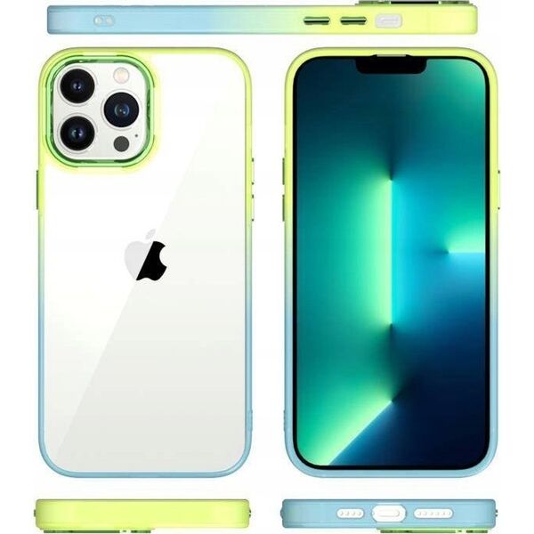 Maxximus MX RAINBOW IPHONE 15 PLUS (6.7) LIME-BLUE / ZIELONO-NIEBIESKI 14115233 5901313079613
