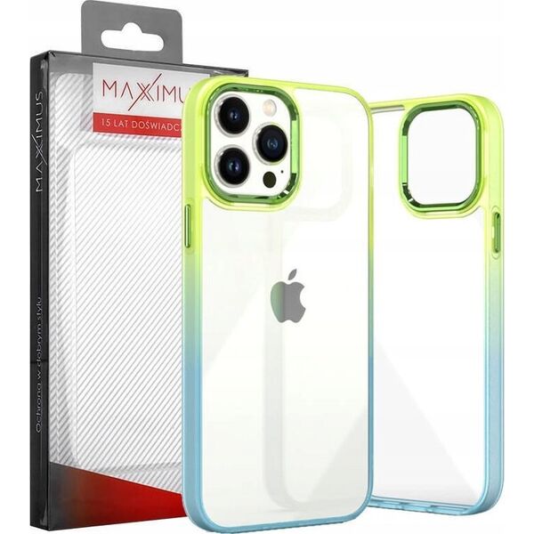 Maxximus MX RAINBOW IPHONE 15 PLUS (6.7) LIME-BLUE / ZIELONO-NIEBIESKI 14115233 5901313079613