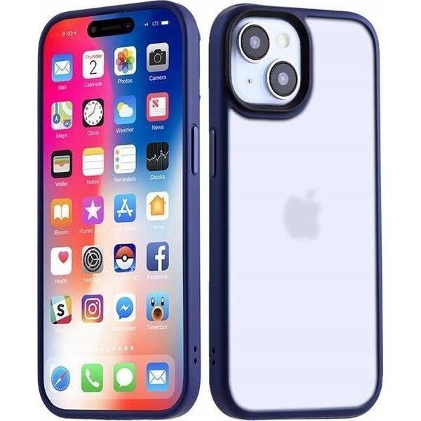 Maxximus MX RIBBED CAM IPHONE 15 PLUS (6.7) DARK BLUE / GRANATOWY 14115242 5901313091349