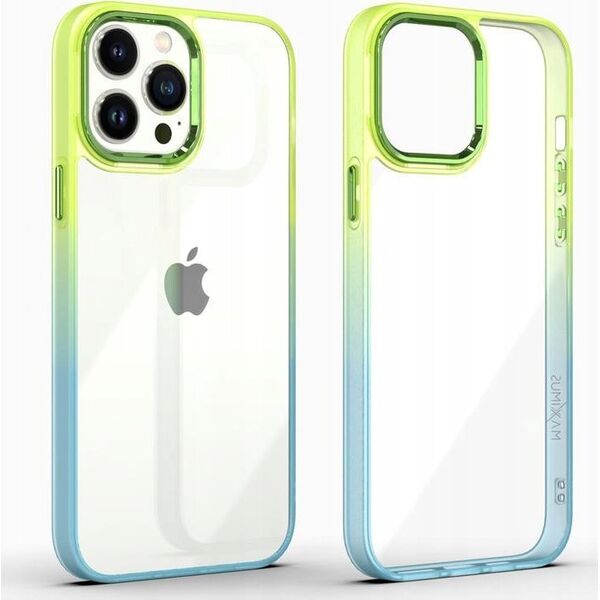 Maxximus MX RAINBOW IPHONE 14 PRO MAX (6.7) LIME-BLUE / ZIELONO-NIEBIESKI 14115244 5901313079101