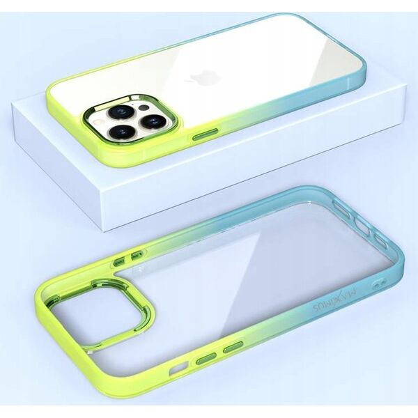 Maxximus MX RAINBOW IPHONE 14 PRO MAX (6.7) LIME-BLUE / ZIELONO-NIEBIESKI 14115244 5901313079101