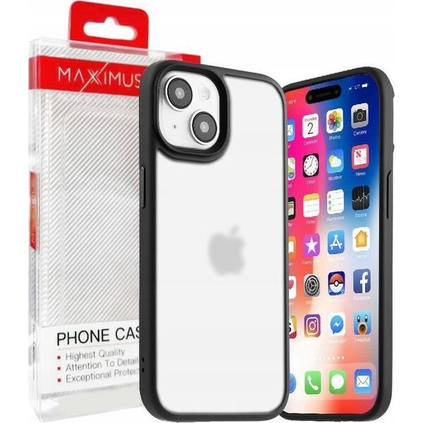 Maxximus MX RIBBED CAM IPHONE 13 PRO MAX BLACK / CZARNY 14115248 5901313091219