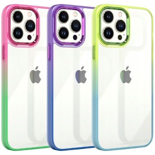 Maxximus MX RAINBOW IPHONE 15 PRO (6.1) LIME-BLUE / ZIELONO-NIEBIESKI 14115250 5901313079644