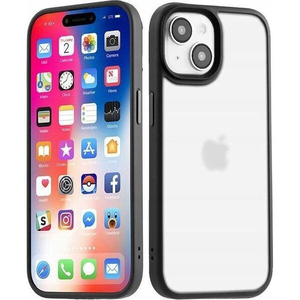 Maxximus MX RIBBED CAM IPHONE 15 PLUS (6.7) BLACK / CZARNY 14115253 5901313091332
