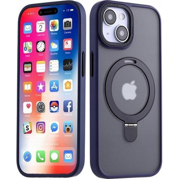Maxximus MX KICKSTAND MAGSAFE CIRCLE IPHONE 15 (6.1), DARK BLUE / GRANATOWY 14115261 5901313091820
