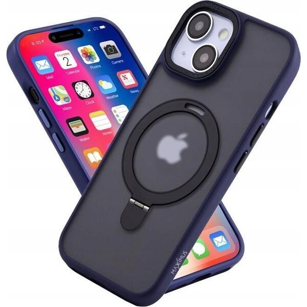 Maxximus MX KICKSTAND MAGSAFE CIRCLE IPHONE 15 (6.1), DARK BLUE / GRANATOWY 14115261 5901313091820