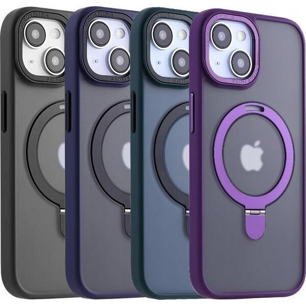 Maxximus MX KICKSTAND MAGSAFE CIRCLE IPHONE 15 (6.1), DARK BLUE / GRANATOWY 14115261 5901313091820