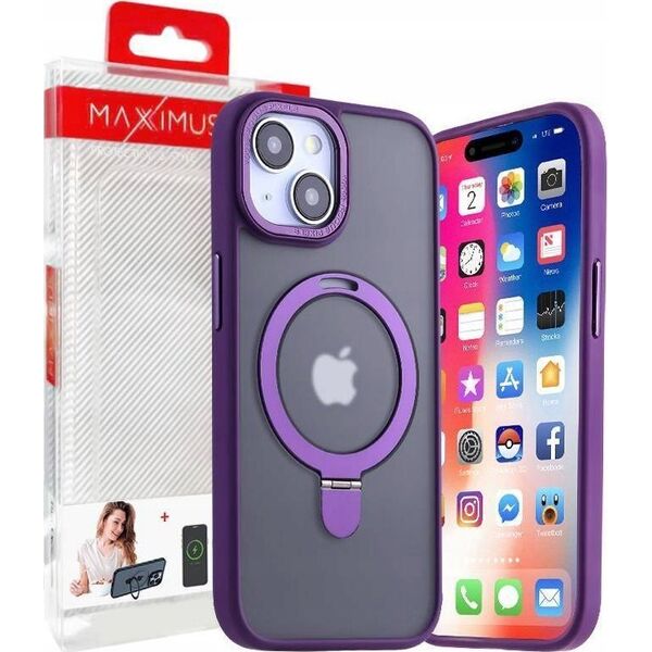 Maxximus MX KICKSTAND MAGSAFE IPHONE 15 PLUS 6.7 PURPLE / FIOLETOWY 14115262 5901313091639