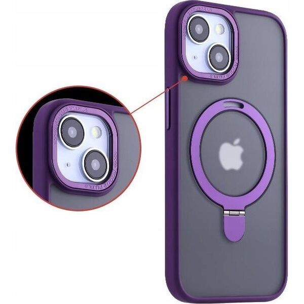 Maxximus MX KICKSTAND MAGSAFE CIRCLE IPHONE 15 PRO MAX (6.7), PURPLE / FIOLETOWY 14115263 5901313091967