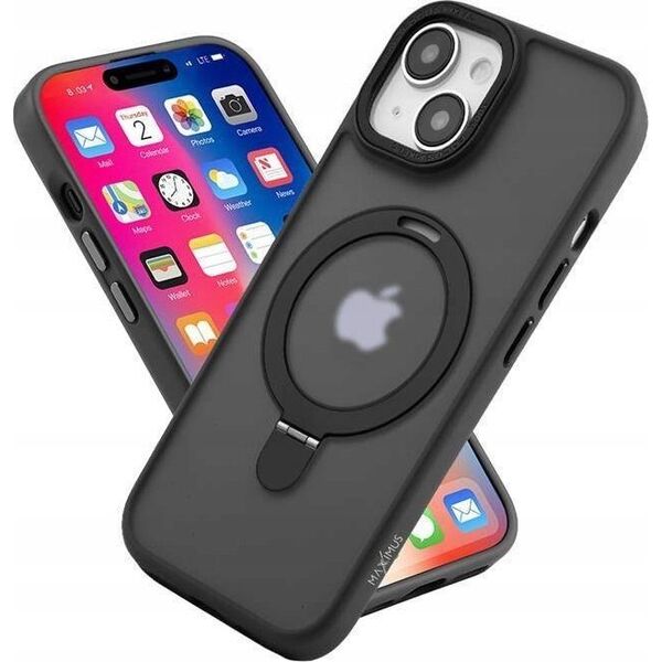 Maxximus MX KICKSTAND MAGSAFE CIRCLE IPHONE 15 PLUS (6.7), BLACK / CZARNY 14115268 5901313091899