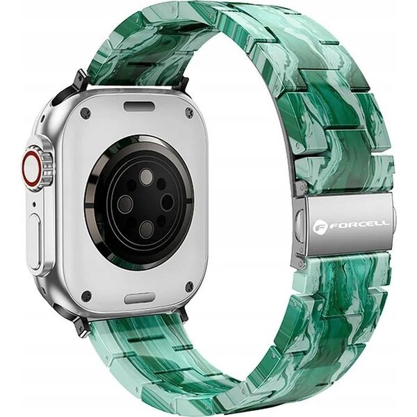 ForCell FORCELL F-DESIGN FA04 pasek żywiczny marmurkowy do APPLE Watch 38 / 40 / 41 mm zielony 14116691 5903396291487