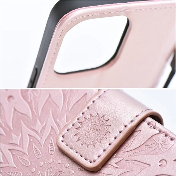 ForCell Kabura MEZZO Book do XIAOMI Redmi 13C / POCO C65 mandala złoty róż 14116706 5903396256387