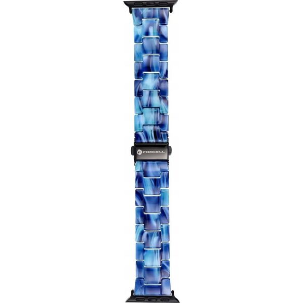 ForCell FORCELL F-DESIGN FA04 pasek żywiczny marmurkowy do APPLE Watch 38 / 40 / 41 mm niebieski 14116720 5903396291524