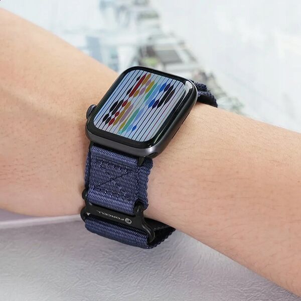 ForCell FORCELL F-DESIGN FA05 pasek nylonowy do APPLE Watch 38 / 40 / 41 mm niebieski 14116723 5903396291555