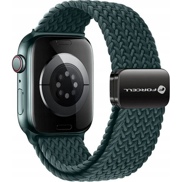 ForCell FORCELL F-DESIGN FA02 pasek magnetyczny nylonowy do APPLE Watch 38 / 40 / 41 mm ciemny zielony 14116736 5903396292620
