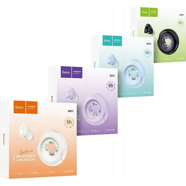 Słuchawki Hoco HOCO słuchawki bezprzewodowe bluetooth TWS EW71 czarne 14116918 6942007629140