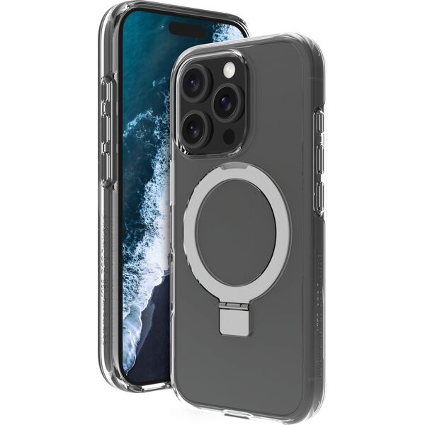 dbramante dbramante1928 Iceland Ultra D3O MS Kick - obudowa ochronna z podstawką do iPhone 16 Pro kompatybilna z MagSafe (clear) 14118802 5711428062987