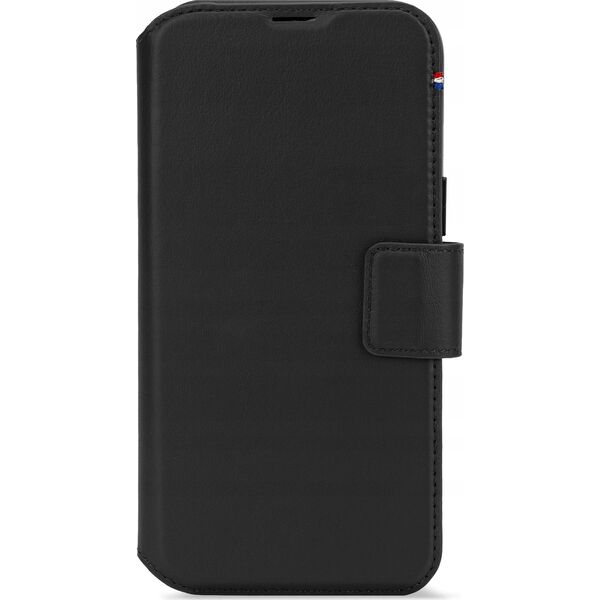 Decoded Decoded Leather Detachable Wallet - skórzana obudowa ochronna do iPhone 16 kompatybilna z MagSafe (black) 14118815 8721145001180