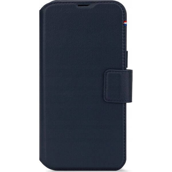 Decoded Decoded Leather Detachable Wallet - skórzana obudowa ochronna do iPhone 16 kompatybilna z MagSafe (navy) 14118828 8721145001203