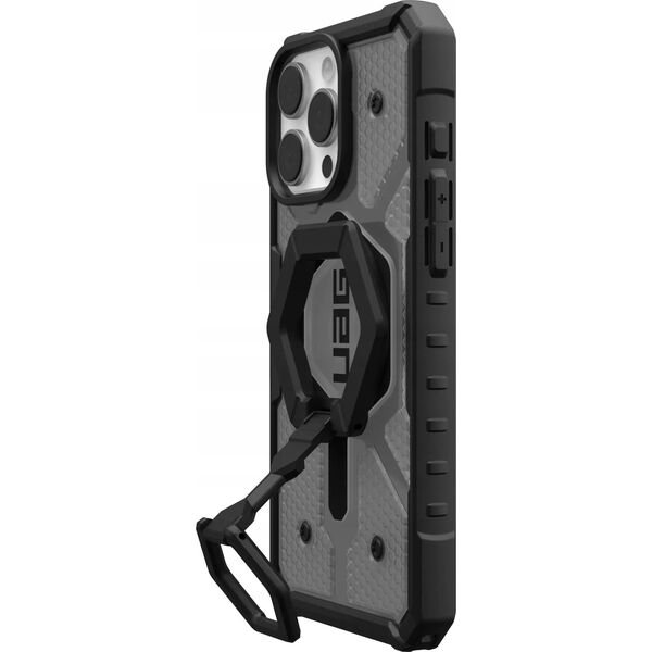 UAG UAG Pathfinder Clear Magsafe Bundle - obudowa ochronna do iPhone 16 Pro Max kompatybilna z MagSafe oraz podstawka Magnetic Ring Stand (ash/black) 14118891 840283915413