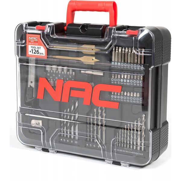 Wiertarko-wkrętarka NAC NAC WIERTARKO-WKRĘTARKA 20V  2x2,0Ah + AKCESORIA 14120876 5902490787476