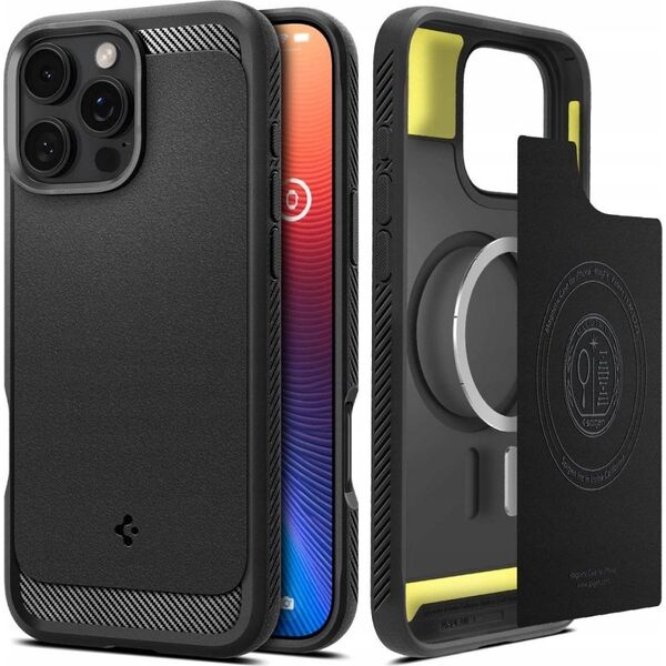 Spigen SPIGEN RUGGED ARMOR MAG MAGSAFE IPHONE 16 PRO MAX MATTE BLACK