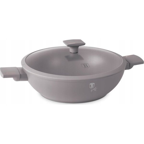 Patelnia Berlinger Haus WOK TYTANOWY Z POKRYWĄ 30cm BERLINGER HAUS BH-8095 TAUPE 14121634 5999108469329