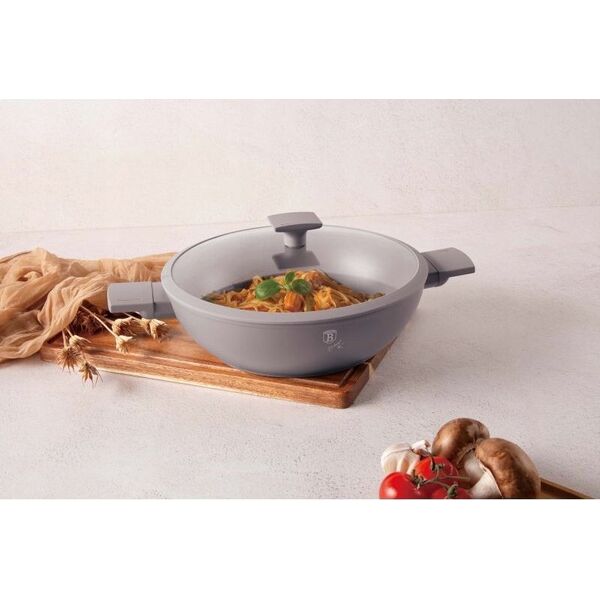Patelnia Berlinger Haus WOK TYTANOWY Z POKRYWĄ 30cm BERLINGER HAUS BH-8095 TAUPE 14121634 5999108469329