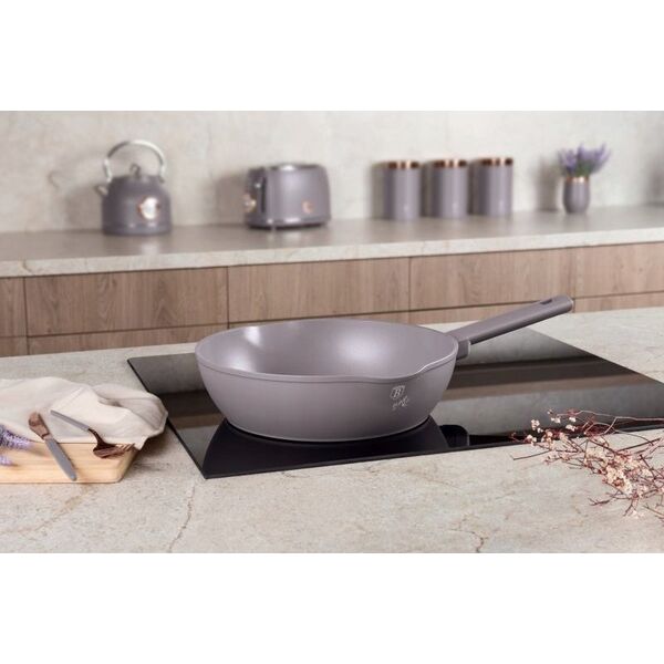 Patelnia Berlinger Haus GŁĘBOKA PATELNIA TYTANOWA 28cm BERLINGER HAUS BH-8091 TAUPE 14121643 5999108469244