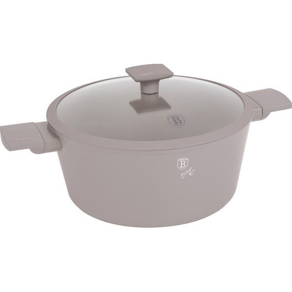 Berlinger Haus GARNEK TYTANOWY Z POKRYWĄ 28cm BERLINGER HAUS BH-8102 TAUPE 14121648 5999108469466