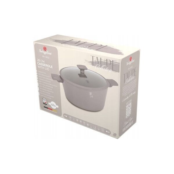 Berlinger Haus GARNEK TYTANOWY Z POKRYWĄ 28cm BERLINGER HAUS BH-8102 TAUPE 14121648 5999108469466