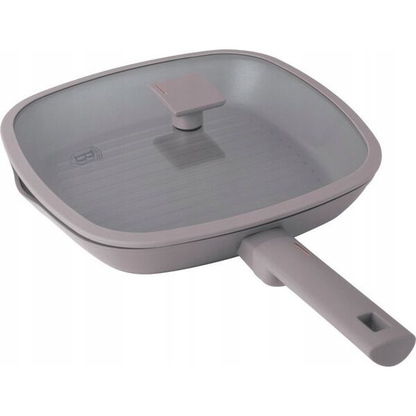 Patelnia Berlinger Haus PATELNIA GRILLOWA TYTANOWA Z POKRYWĄ 28cm BERLINGER HAUS BH-8097 TAUPE 14121649 5999108469367