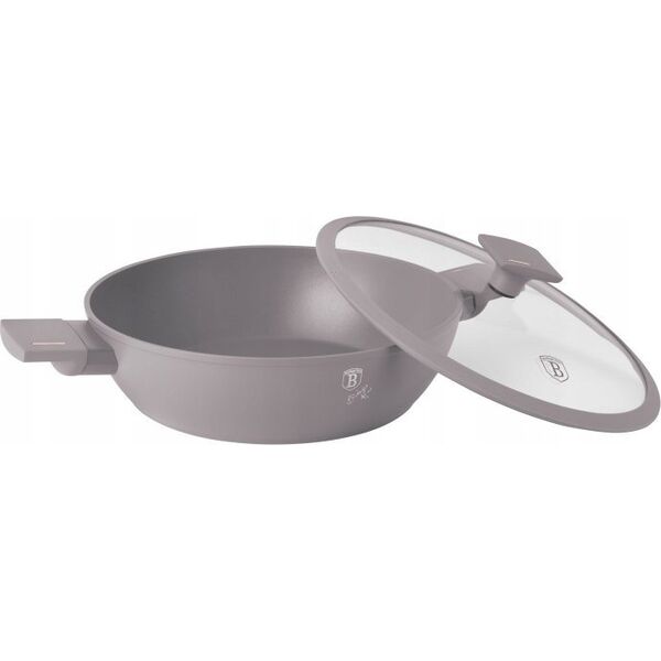 Berlinger Haus PŁASKI GARNEK TYTANOWY Z POKRYWĄ 30cm BERLINGER HAUS BH-8099 TAUPE 14121651 5999108469404
