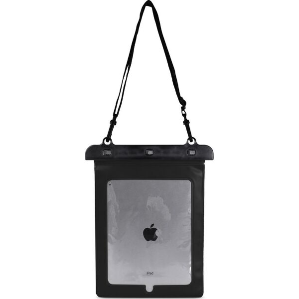 Etui na tablet Hurtel Etui wodoszczelne na tablet PVC z regulowanym paskiem Outdoor - czarne Etui wodoszczelne na tablet PVC z regulowanym paskiem Outdoor - czarne 14122238 9145576276662
