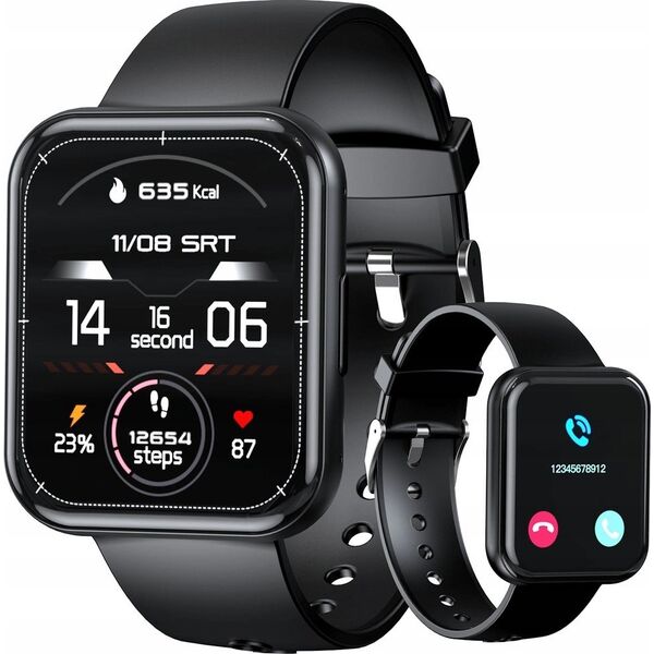 Smartwatch Choetech Smartwatch Choetech WT001 z funkcją odbierania połączeń IP67 - czarny 14127396 6932112104991