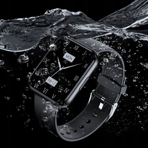 Smartwatch Choetech Smartwatch Choetech WT001 z funkcją odbierania połączeń IP67 - czarny 14127396 6932112104991