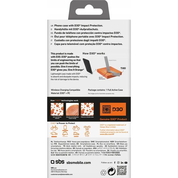 SBS Mobile Etui SBS Full Active D3O do iPhone 16 Pro Max - czarne 14127438 8018417482748