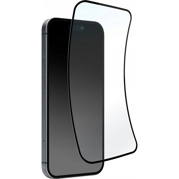 Puro Szkło hybrydowe Puro Flexible Glass D3O z czarną ramką do iPhone 16 Pro 14127468 8018417485510
