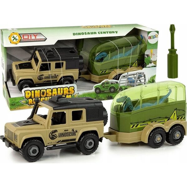 LeanToys Auto Terenowe Transporter Do Rozkręcania DIY Dinozaur LEAN Toys 14127497 5905323211339