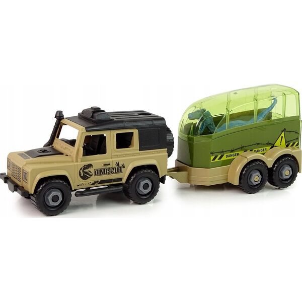 LeanToys Auto Terenowe Transporter Do Rozkręcania DIY Dinozaur LEAN Toys 14127497 5905323211339