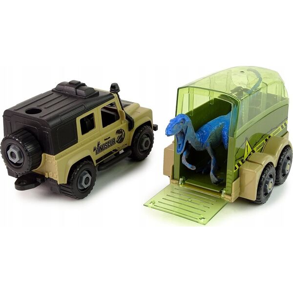 LeanToys Auto Terenowe Transporter Do Rozkręcania DIY Dinozaur LEAN Toys 14127497 5905323211339