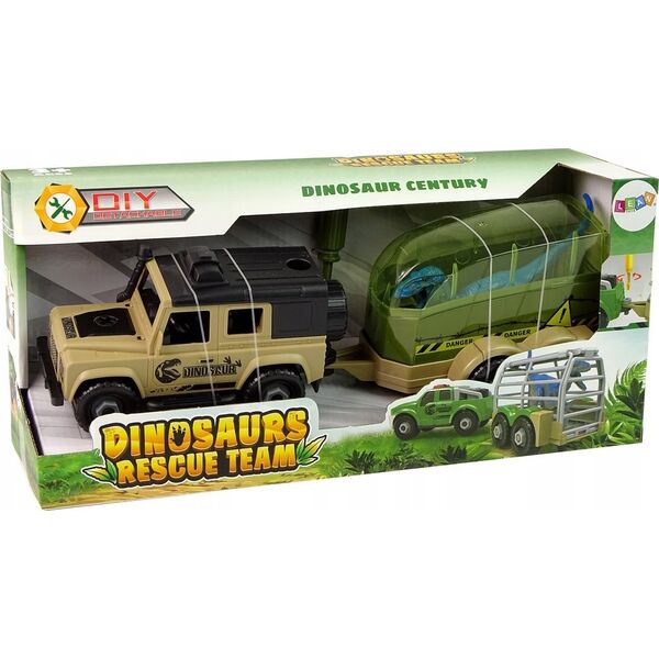 LeanToys Auto Terenowe Transporter Do Rozkręcania DIY Dinozaur LEAN Toys 14127497 5905323211339