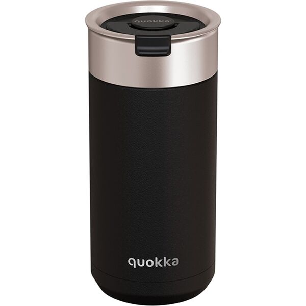 Quokka Quokka Boost Coffee Tumbler - Kubek termiczny ze stali nierdzewnej z zaparzaczem 400 ml (Carbon Black) 14127945 8412497400775