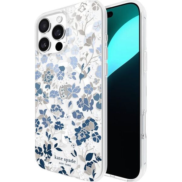 Kate Spade New York Kate Spade New York Protective Gems MagSafe - Etui iPhone 16 Pro Max (Flowerbed Blue) 14127950 840171740837